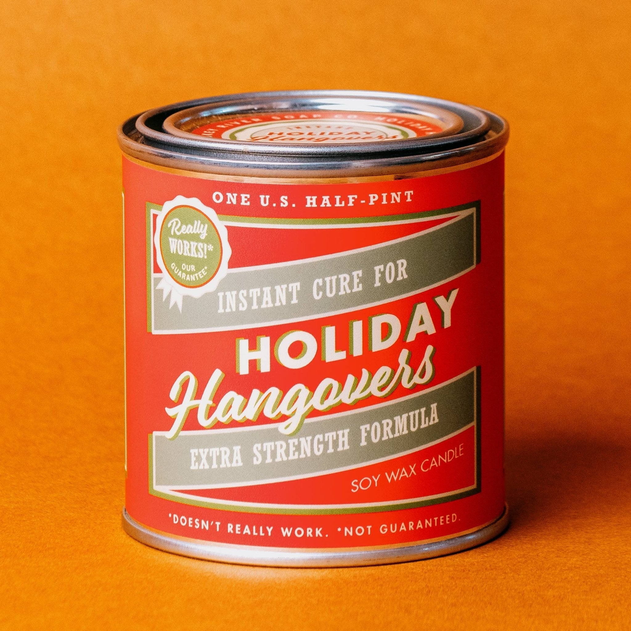 Holiday Hangovers Half-Pint Can | Funny Christmas Candle - HER Home Design Boutique